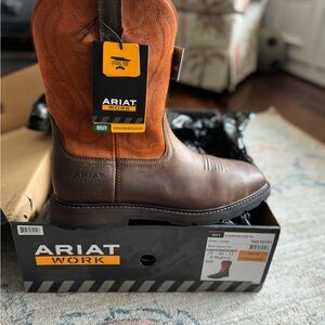 Ariat Work Boots - Brown and Orange